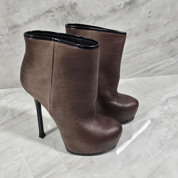 Yves Saint Laurent High Heel Booties - Picture 10 of 13